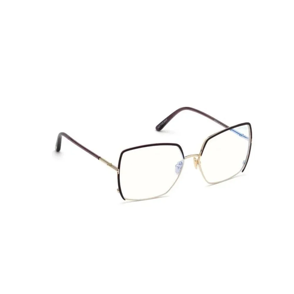 New Authentic Tom Ford FT5668-B/V 081 Geometric Eyeglasses